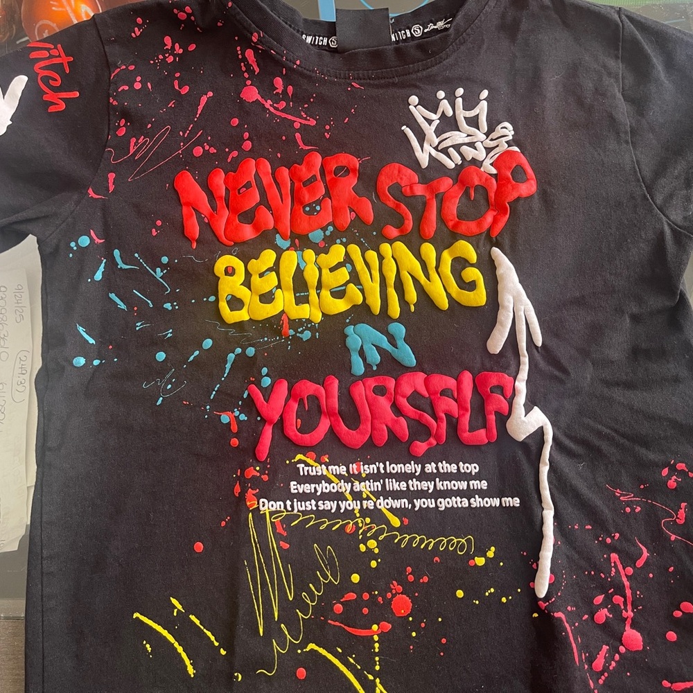 Vibrant Kids Tee with Inspiring Design